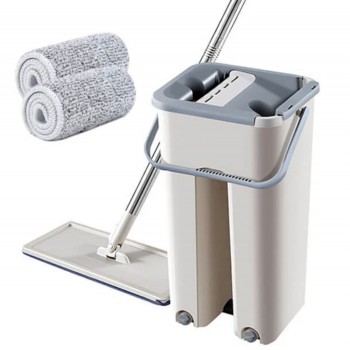 Mop profesional cu doua cuve de spalare si uscare + 2 rezerve cadou Mop profesional cu doua cuve de spalare si uscare + 2 rezerve cadou