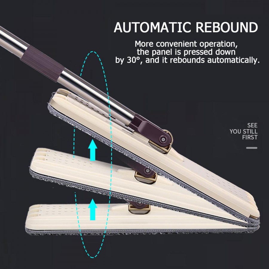 Mop profesional cu doua cuve de spalare si uscare + 2 rezerve cadou - ELECTRONICE - wowreduceri.ro