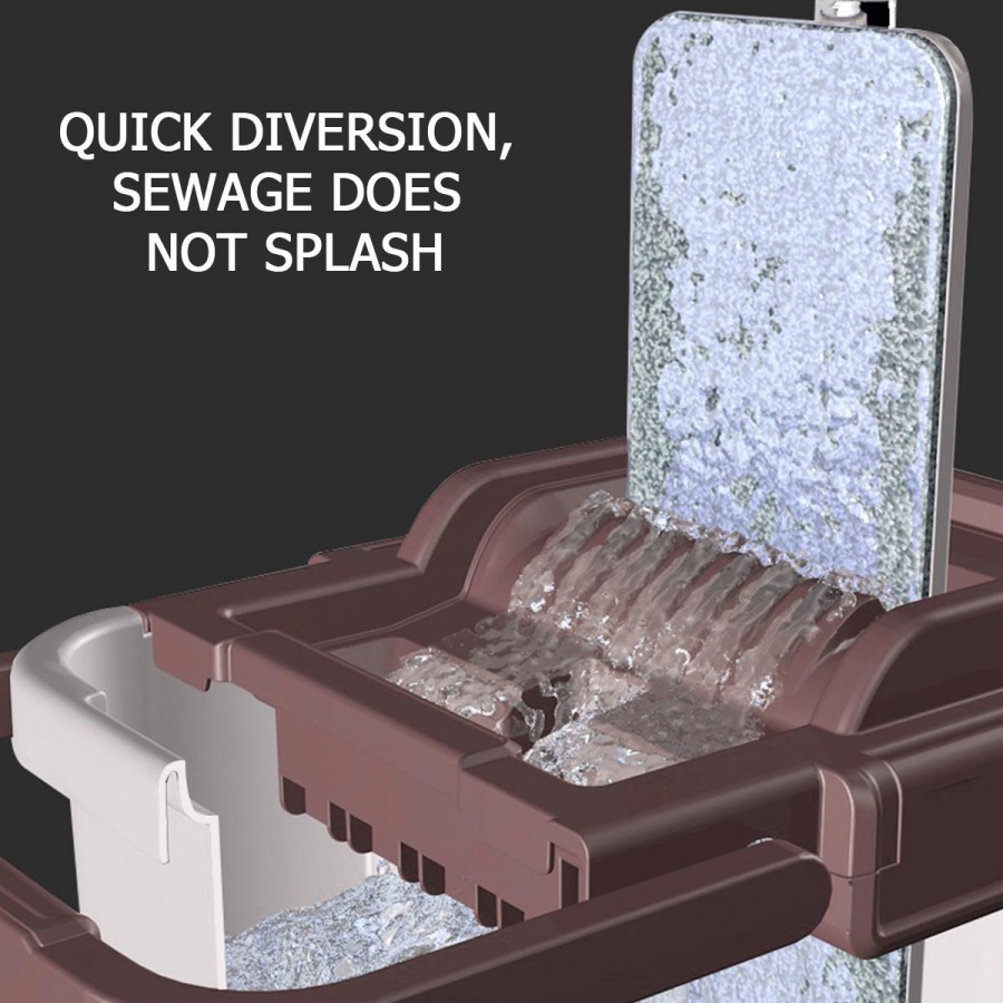 Mop profesional cu doua cuve de spalare si uscare + 2 rezerve cadou - ELECTRONICE - wowreduceri.ro