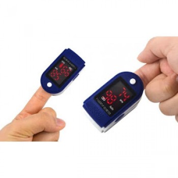 1+1 GRATIS Aparat de masurare puls, Oximetru pentru deget cu display, Pulsoximetru,  Masurare Saturatie Oxigen, Pentru Deget