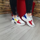 Pantofi Sport  YF120-1 WHITE/BLUE/RED R2/9/5 - Incaltaminte Sport - wowreduceri.ro