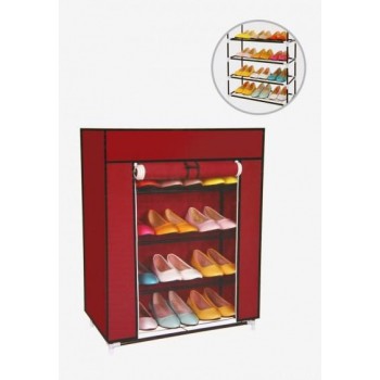 Pantofar Dulap Textil 4 Etaje Compages Shoe Shelf 5588 60x75x30cm Pantofar Dulap Textil 4 Etaje Compages Shoe Shelf 5588 60x75x30cm
