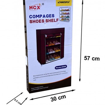 Pantofar Dulap Textil 4 Etaje Compages Shoe Shelf 5588 60x75x30cm Pantofar Dulap Textil 4 Etaje Compages Shoe Shelf 5588 60x75x30cm