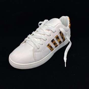 Pantofi casual C1817 WHITE/LEOPARD R1/4/2