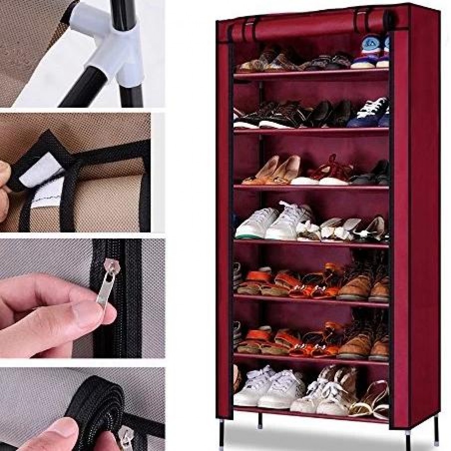 Dulap Textil Pliabil model 8268 pentru Incaltaminte si Accesorii, cu 6 Rafturi, 60x30x108 cm - ELECTRONICE -wowreduceri.ro Dulap Textil Pliabil model 8268 pentru Incaltaminte si Accesorii, cu 6 Rafturi, 60x30x108 cm - ELECTRONICE - wowreduceri.ro