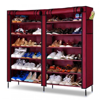 Dulap textil dublu Shoe Cabinet 2712, 120 x 30 x 118 cm Dulap textil dublu Shoe Cabinet 2712, 120 x 30 x 118 cm