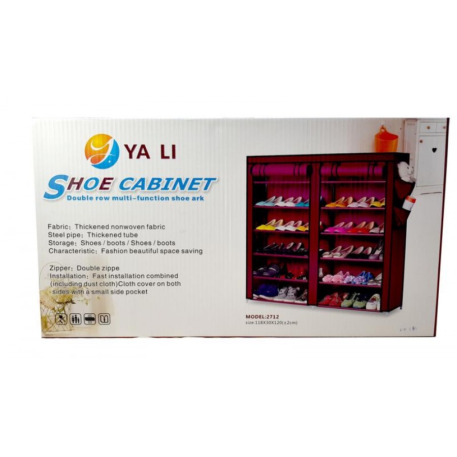 Dulap textil dublu Shoe Cabinet 2712, 120 x 30 x 118 cm - ELECTRONICE -wowreduceri.ro Dulap textil dublu Shoe Cabinet 2712, 120 x 30 x 118 cm - ELECTRONICE - wowreduceri.ro