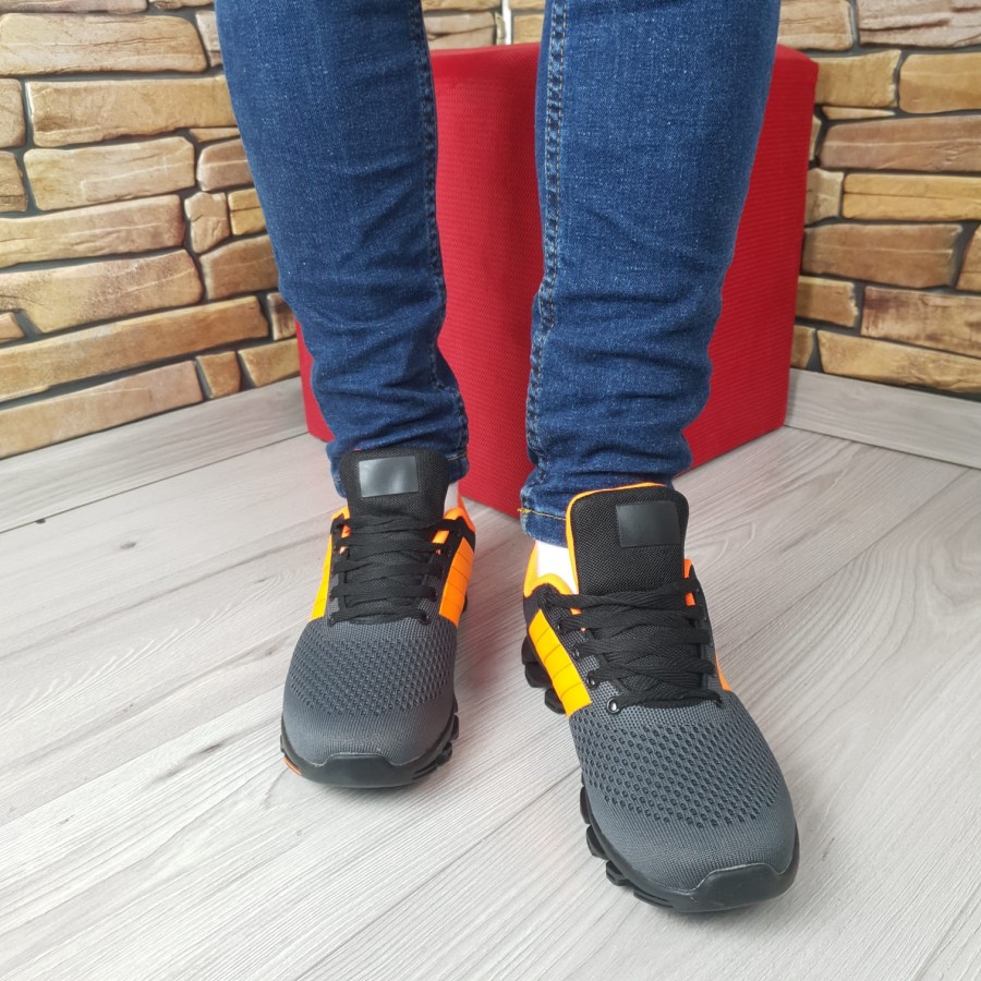 Pantofi casual DDC1 BLACK-ORANGE R2/5/2 - Pantofi sport - wowreduceri.ro