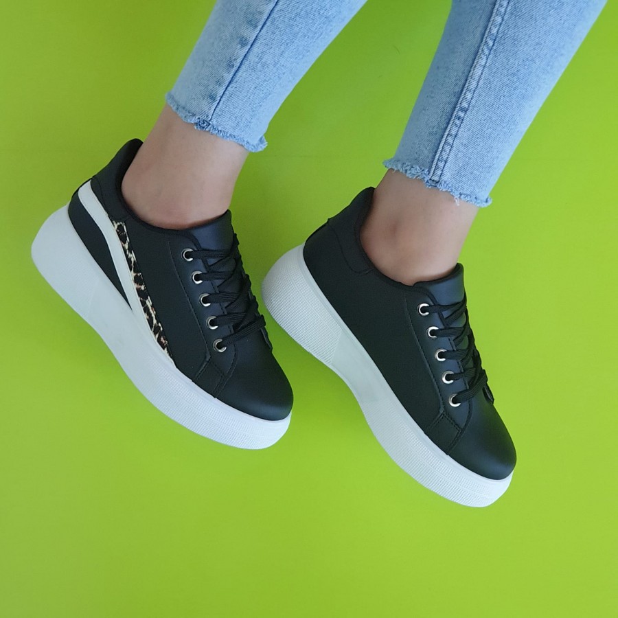 Pantofi casual AB40 BLACK PRINT R1/1/5 - Pantofi casual - wowreduceri.ro