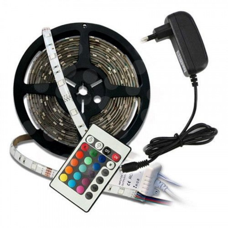 LICHIDARE STOC: Banda LED multicolora, 5 m - LICHIDARE STOC -wowreduceri.ro LICHIDARE STOC: Banda LED multicolora, 5 m ( LICHIDARE STOC )