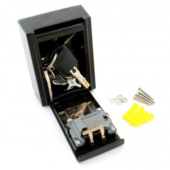 LICHIDARE STOC: Mini cutie seif din metal pentru pastrat chei sau obiecte mici cu Inchidere prin cifre