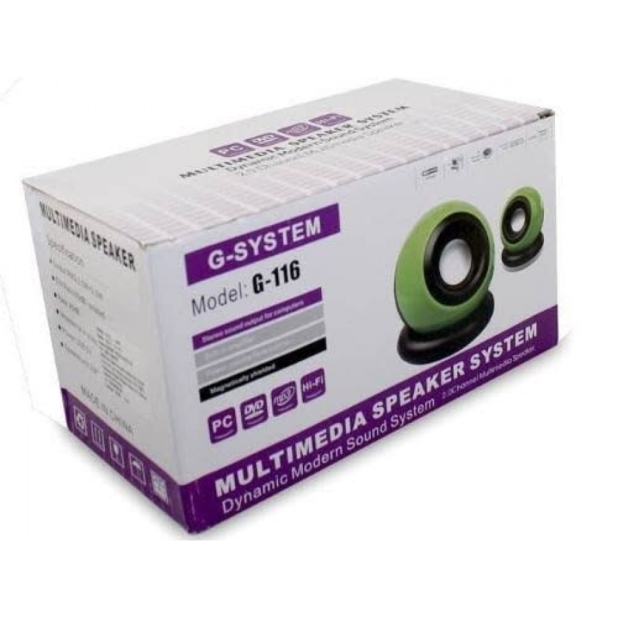 LICHIDARE STOC :Mini boxe multimedia USB 2 X 2W, G-116 ( LICHIDARE STOC )