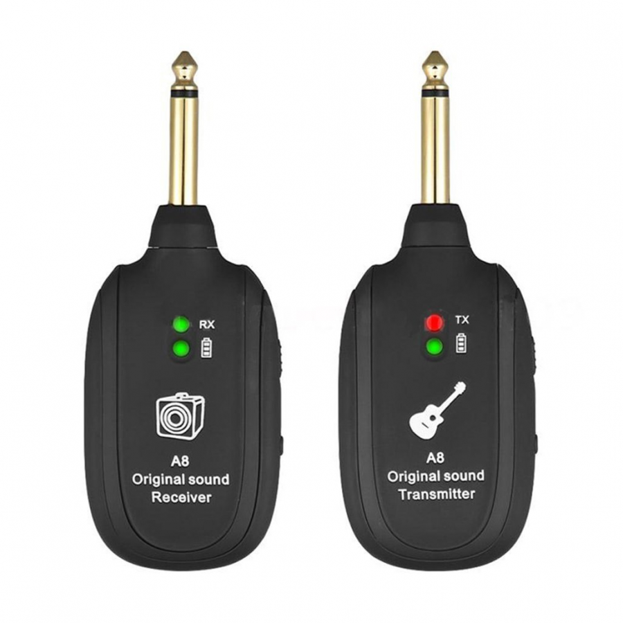 Set sistem wireless transmitator si receptor pentru chitara, A8 Original Sound, cod 0600z ( Jucarii )