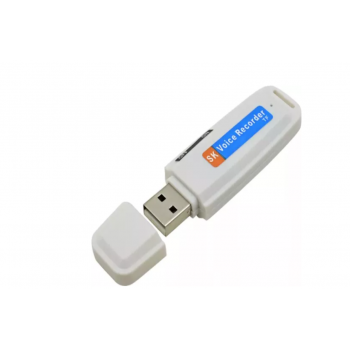 Stick USB Reportofon pentru Inregistrare audio, Alb, cod 01500