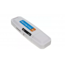 Stick USB Reportofon pentru Inregistrare audio, Alb, cod 01500 ( Jucarii )