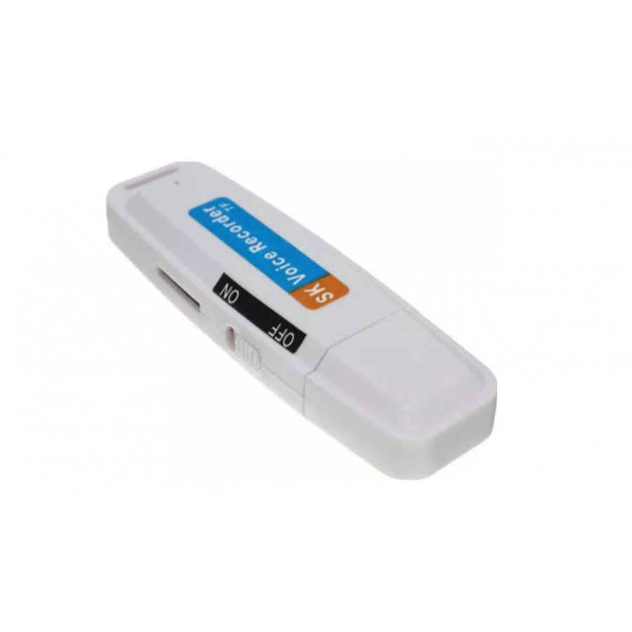 Stick USB Reportofon pentru Inregistrare audio, Alb, cod 01500 ( Jucarii )