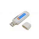 Stick USB Reportofon pentru Inregistrare audio, Alb, cod 01500 ( Jucarii )