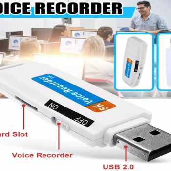 Stick USB Reportofon pentru Inregistrare audio, Alb, cod 01500 Stick USB Reportofon pentru Inregistrare audio, Alb, cod 01500
