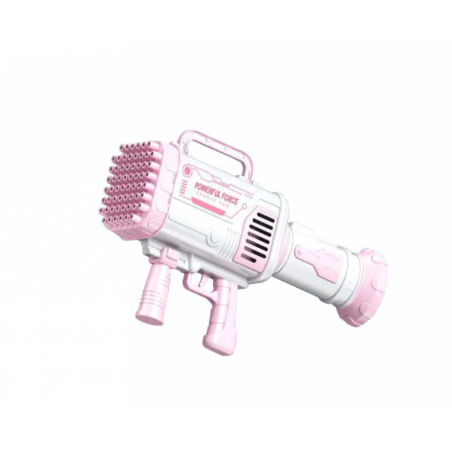 Pistol de facut baloane, tip Bazooka, cu baterii, 60 de Orificii, design compact, Roz, cod 0250 - Jucarii -wowreduceri.ro Pistol de facut baloane, tip Bazooka, cu baterii, 60 de Orificii, design compact, Roz, cod 0250 ( Jucarii )