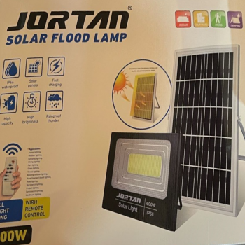 Proiector Led cu Panou Solar si Telecomanda Jortan 600W, cod 02007 Proiector Led cu Panou Solar si Telecomanda Jortan 600W, cod 02007