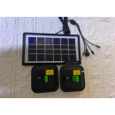 Kit Lanterna cu panou solar,  2 proiectoare LED, GDLITE, GD-30 ( Lampi solare )