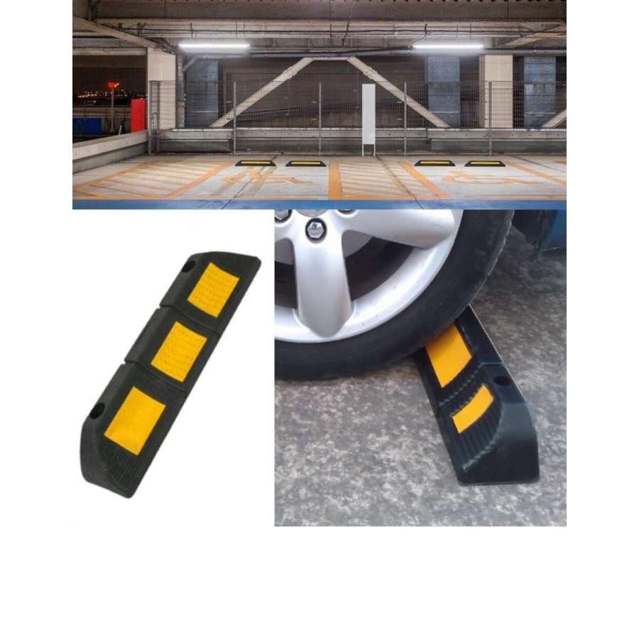 Opritor Roti Auto Pentru Parcare Reflectorizant, 48 cm, Negru/Galben - Truse scule si unelte -wowreduceri.ro Opritor Roti Auto Pentru Parcare Reflectorizant, 48 cm, Negru/Galben ( Truse scule si unelte )