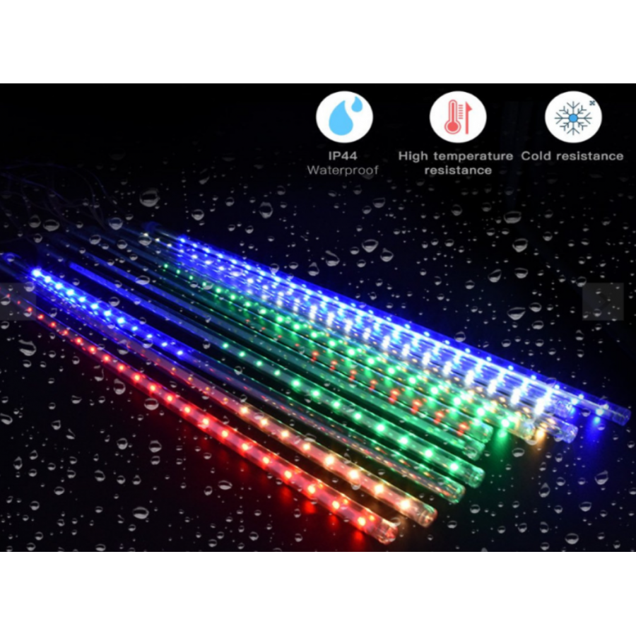 Instalație  de exterior cu 8 țurțuri 50 cm lungime, Instalație 8 tuburi ( Brazi )