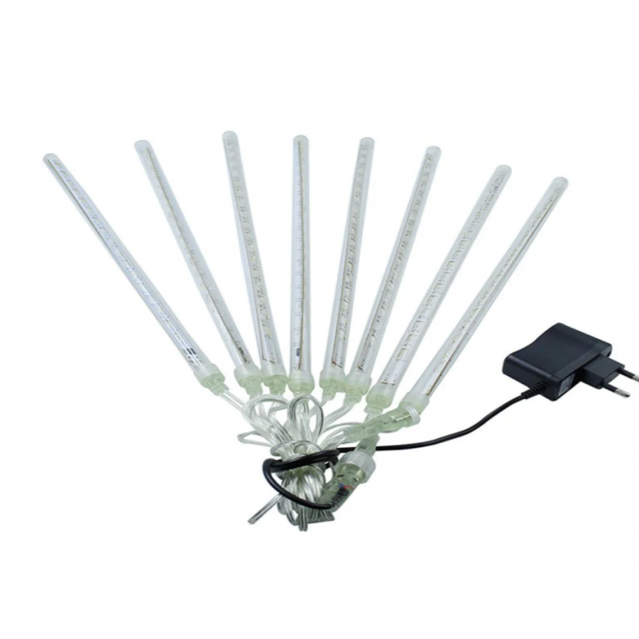 Instalație  de exterior cu 8 țurțuri 50 cm lungime, Instalație 8 tuburi ( Brazi )