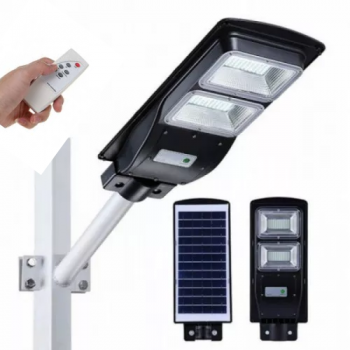 Lampa stradala Jortan 100W, cu telecomanda si suport prindere Lampa stradala Jortan 100W, cu telecomanda si suport prindere