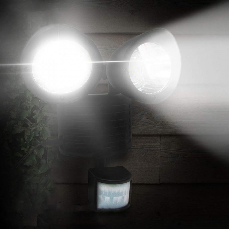 Lampa Solara Dubla cu Senzor Crepuscular si Senzor de Miscare ( Lampi solare )