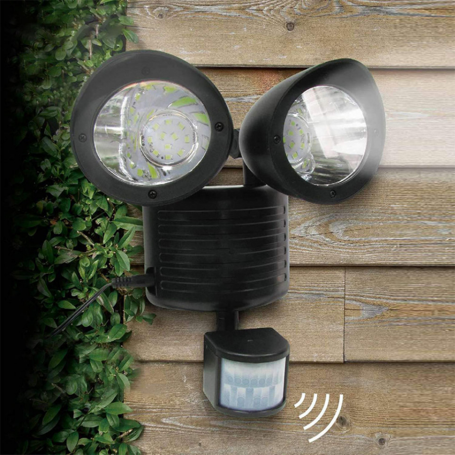 Lampa Solara Dubla cu Senzor Crepuscular si Senzor de Miscare ( Lampi solare )