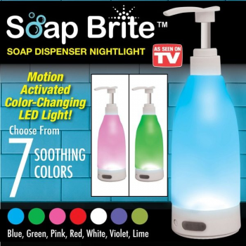 Dozator sapun soap brite cu lumina led senzor de miscare,400ml Dozator sapun soap brite cu lumina led senzor de miscare,400ml