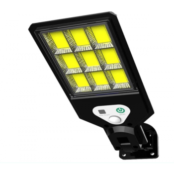 Lampa solara de perete, 117 COB, 9 Leduri, cu telecomanda   Lampa solara de perete, 117 COB, 9 Leduri, cu telecomanda