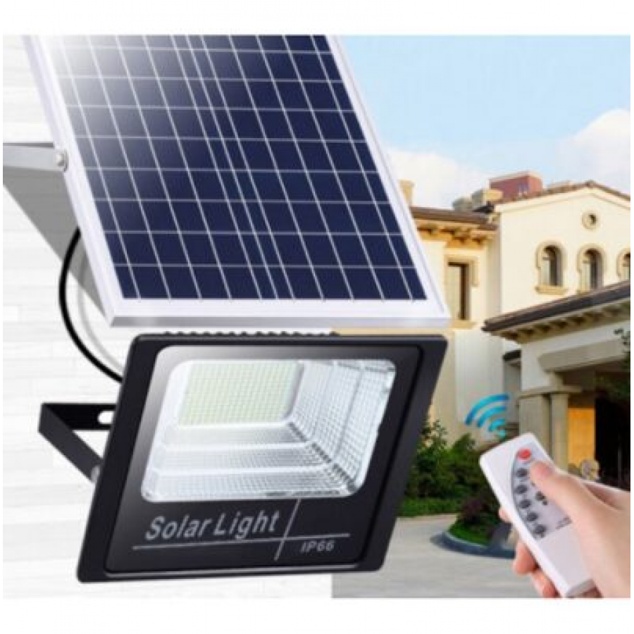 Proiector Led cu Panou Solar si Telecomanda 300W ( Iluminat )
