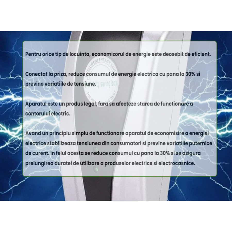 Aparat pentru economisirea energiei electrice, cod 070 - ELECTRONICE -wowreduceri.ro Aparat pentru economisirea energiei electrice, cod 070 ( ELECTRONICE )