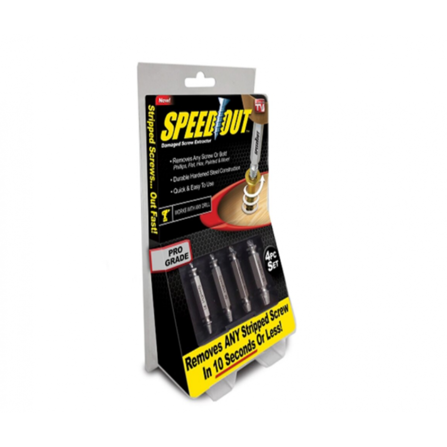 Set 4 extractoare pentru suruburi Speed Out - Truse scule si unelte -wowreduceri.ro Set 4 extractoare pentru suruburi Speed Out ( Truse scule si unelte )