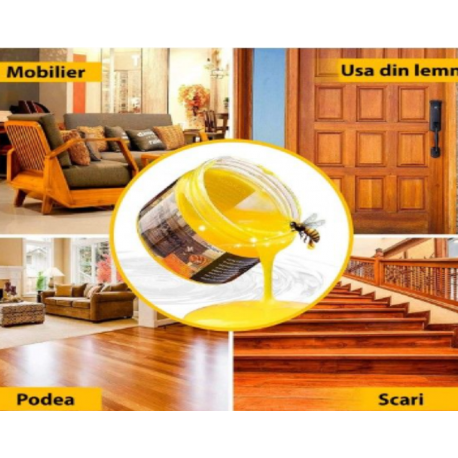 Ceara de albine pentru lemn si mobilier Beeswax - Bucatarie -wowreduceri.ro Ceara de albine pentru lemn si mobilier Beeswax ( Bucatarie )