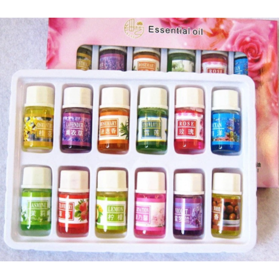 SET 12 Uleiuri Esentiale Pentru Aromaterapie , 12X 3 ML - Bucatarie -wowreduceri.ro SET 12 Uleiuri Esentiale Pentru Aromaterapie , 12X 3 ML ( Bucatarie )