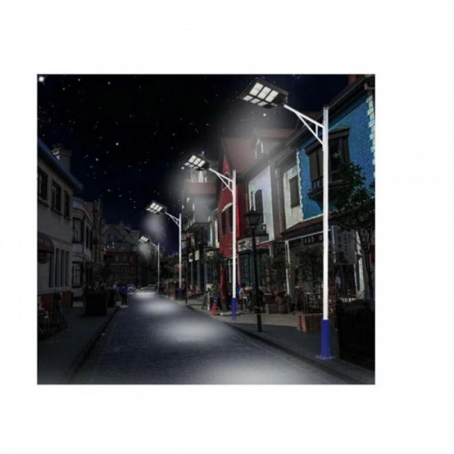 Lampa Stradala Solara Jortan, Dubla, cu 12 Cadrane, 600W, Telecomanda Inclusa Lampa Stradala Solara Jortan, Dubla, cu 12 Cadrane, 600W, Telecomanda Inclusa
