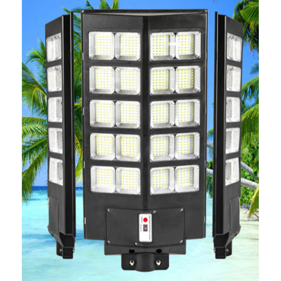 Lampa Stradala cu Incarcare Solara Jortan, 1000W - 20 cadrane, Panou Solar Incorporat, acumulator intern, telecomanda - Lampi solare -wowreduceri.ro Lampa Stradala cu Incarcare Solara Jortan, 1000W - 20 cadrane, Panou Solar Incorporat, acumulator intern, telecomanda ( Lampi solare )