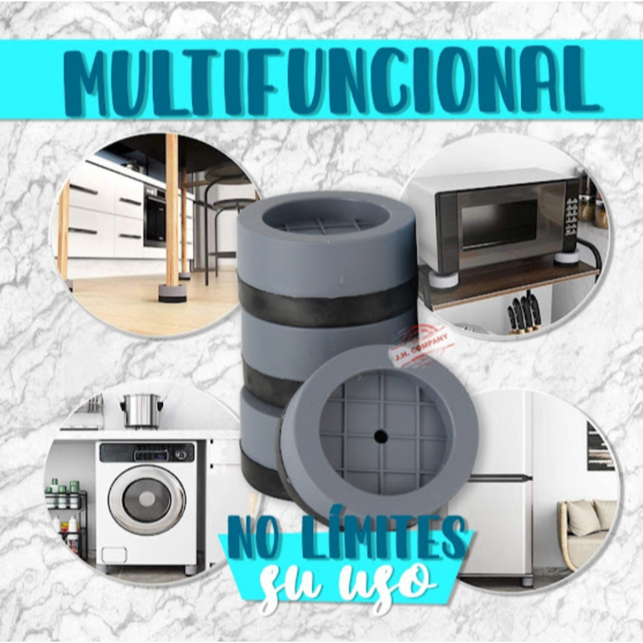 Set de 4 picioruse tampon anti-vibratie, suport anti-zgomot si antiderapante pentru electrocasnice/mobilier - Bucatarie -wowreduceri.ro Set de 4 picioruse tampon anti-vibratie, suport anti-zgomot si antiderapante pentru electrocasnice/mobilier ( Bucatarie )