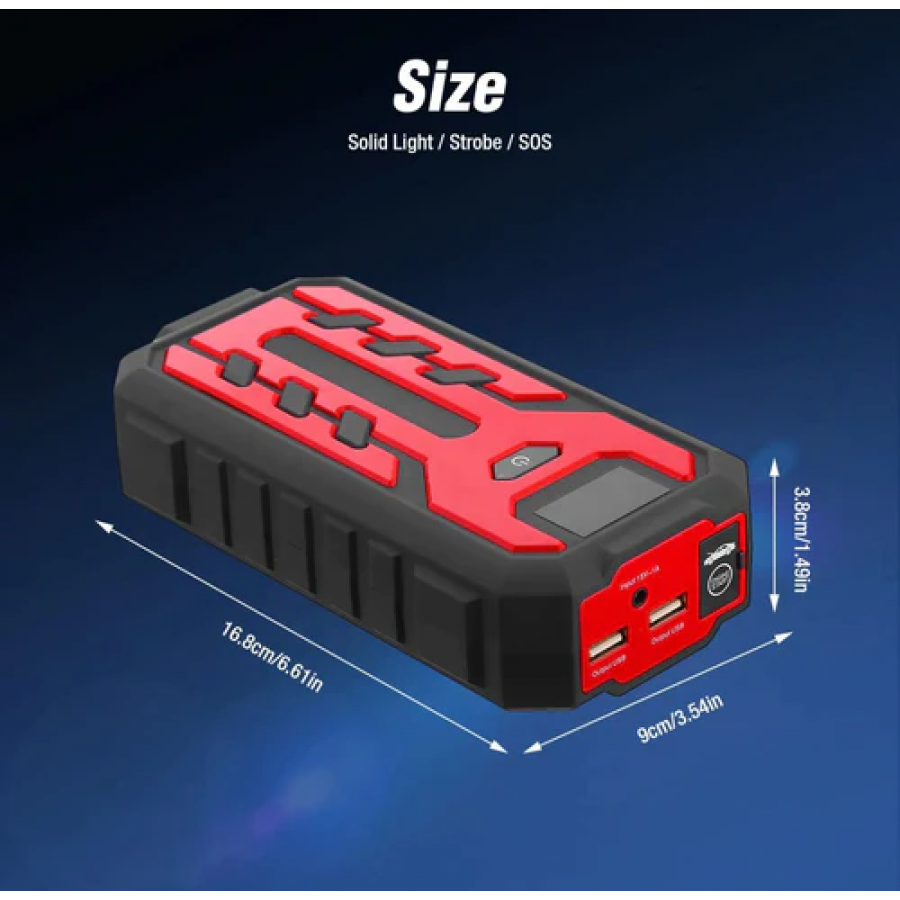 Starter Auto Multifunctional, Q-D1020, Acumulator Extern, Lanterna, 20.000mA, Curent De Pornire 400 A, Andowl Starter Auto Multifunctional, Q-D1020, Acumulator Extern, Lanterna, 20.000mA, Curent De Pornire 400 A, Andowl