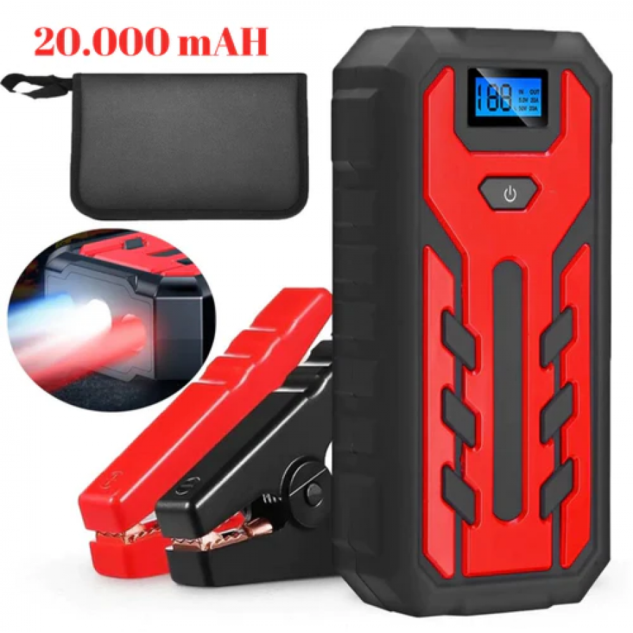Starter Auto Multifunctional, Q-D1020, Acumulator Extern, Lanterna, 20.000mA, Curent De Pornire 400 A, Andowl Starter Auto Multifunctional, Q-D1020, Acumulator Extern, Lanterna, 20.000mA, Curent De Pornire 400 A, Andowl