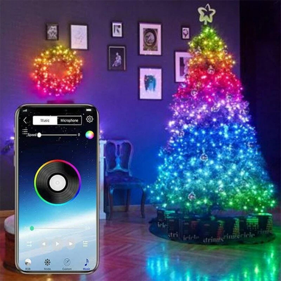 Banda LED RGB 10 metri are APLICATIE TELEFON si TELECOMANDA inclusa ( 5 Transport 60 Lei )