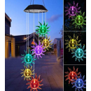 Lampa Solara Clopotei Vant, Model Soare, Multicolori ABS, IP64 Lampa Solara Clopotei Vant, Model Soare, Multicolori ABS, IP64