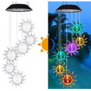 Lampa Solara Clopotei Vant, Model Soare, Multicolori ABS, IP64 Lampa Solara Clopotei Vant, Model Soare, Multicolori ABS, IP64