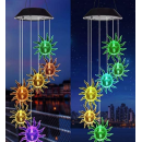 Lampa Solara Clopotei Vant, Model Soare, Multicolori ABS, IP64 Lampa Solara Clopotei Vant, Model Soare, Multicolori ABS, IP64