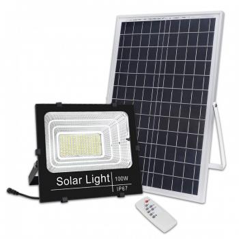 Panou solar cu proiector 100W, cod MND Panou solar cu proiector 100W, cod MND