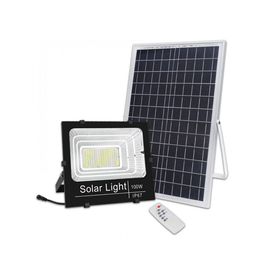 Panou solar cu proiector 100W, cod MND - Lampi solare -wowreduceri.ro Panou solar cu proiector 100W, cod MND ( Lampi solare )