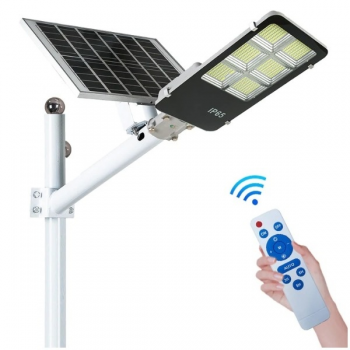 Lampa Stradala Proiector LED cu Incarcare Solara Jortan,6  cadrane, 400W TELECOMANDA+SUPORT METALIC Lampa Stradala Proiector LED cu Incarcare Solara Jortan,6  cadrane, 400W TELECOMANDA+SUPORT METALIC